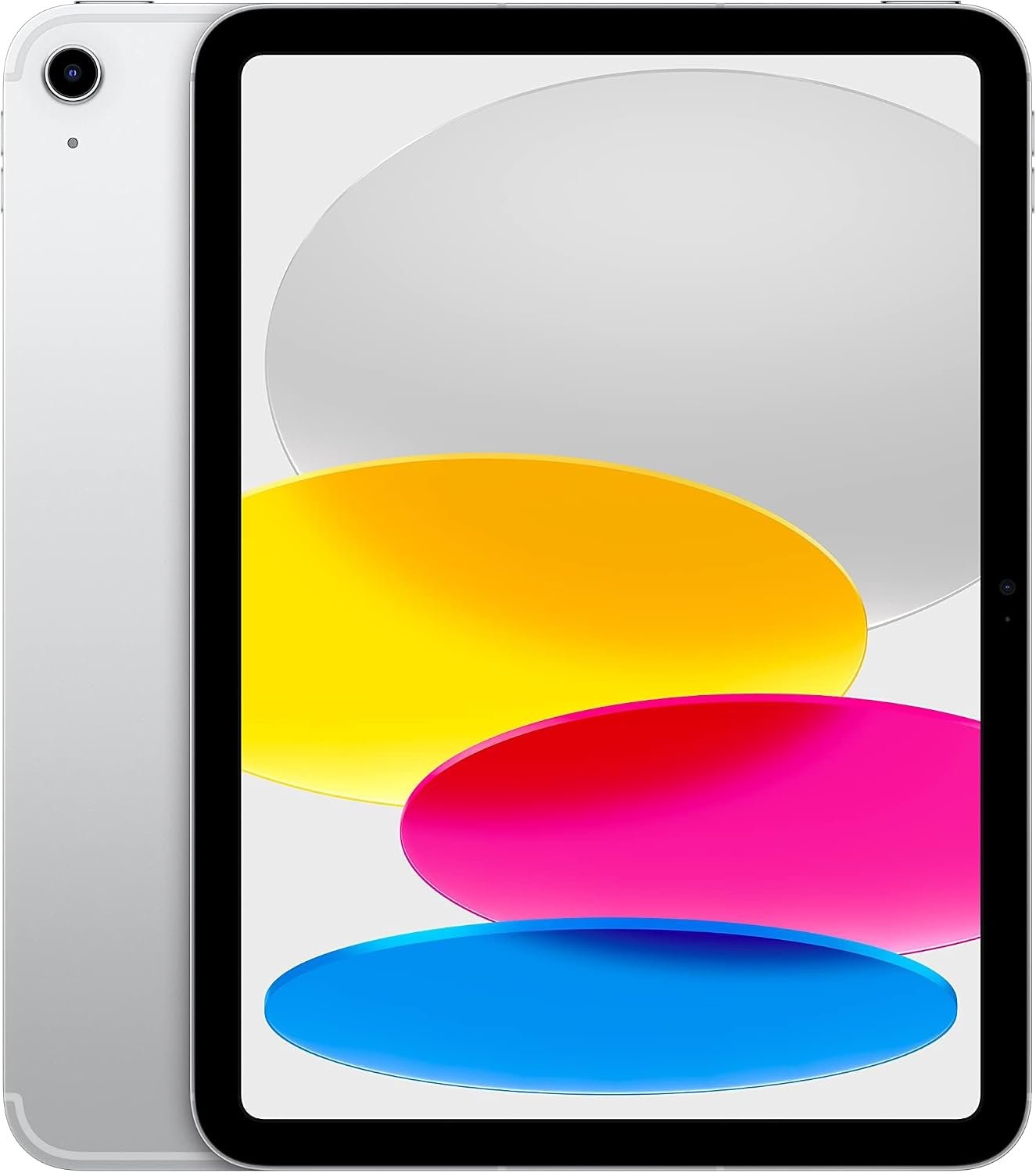Apple iPad (10th Generation, 10.9-inch, 2022), 64GB, Wi-Fi + Cellular, Silver (Renewed)