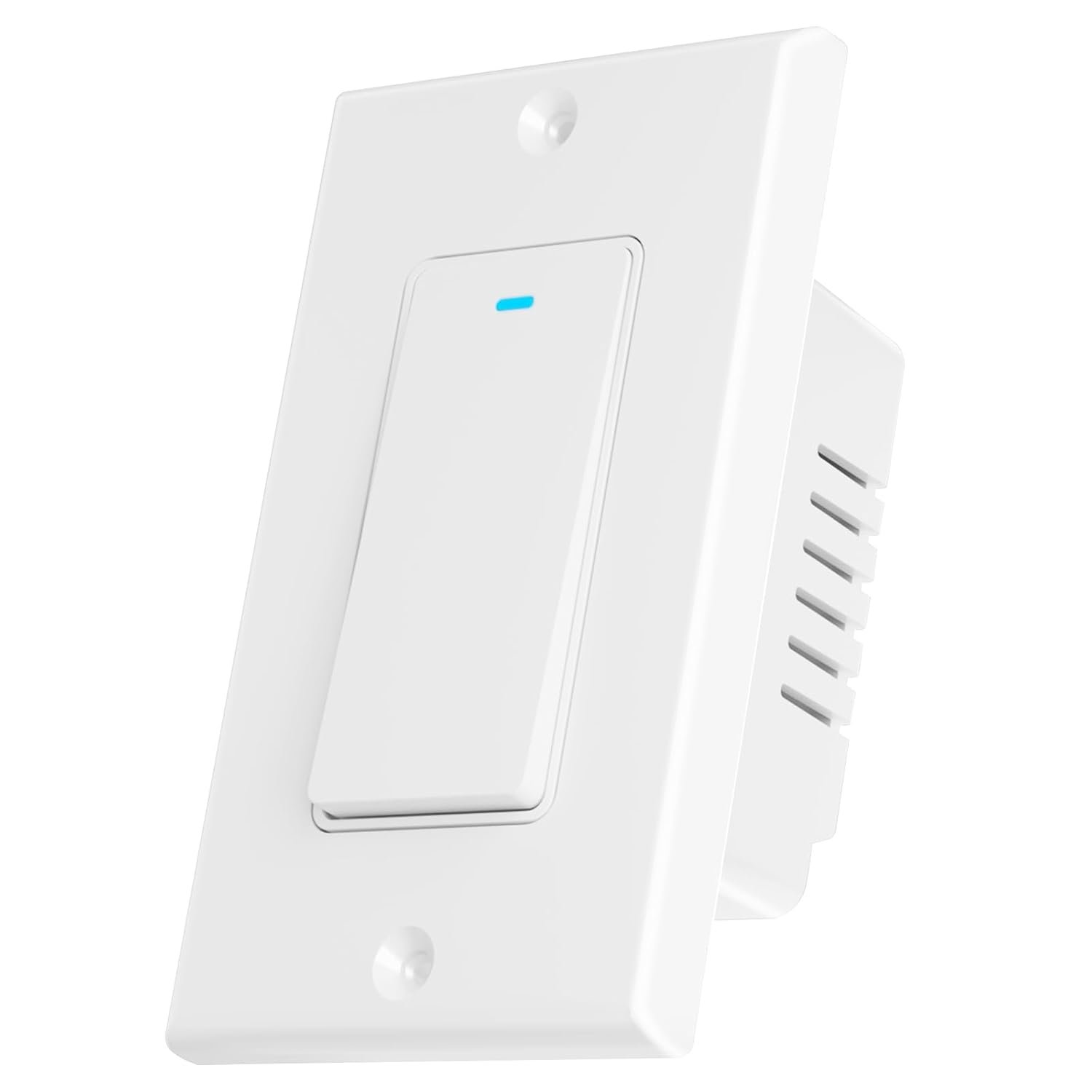 Smart Switch for Light 1 Gang, Neutral Wire Required, 2.4GHz Wi-Fi Switch Compatible with Alexa and Google Home, UL Certified