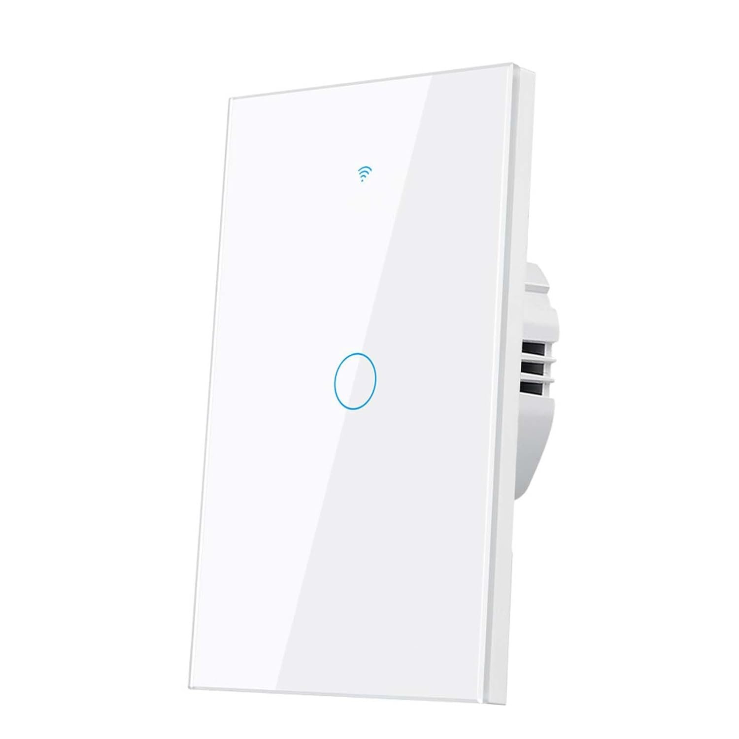 Smart Wi-Fi Light Switch, RF433, No Neutral Wire Required, Compatible with Alexa, Google Home, Smart Life App (1-Gang)