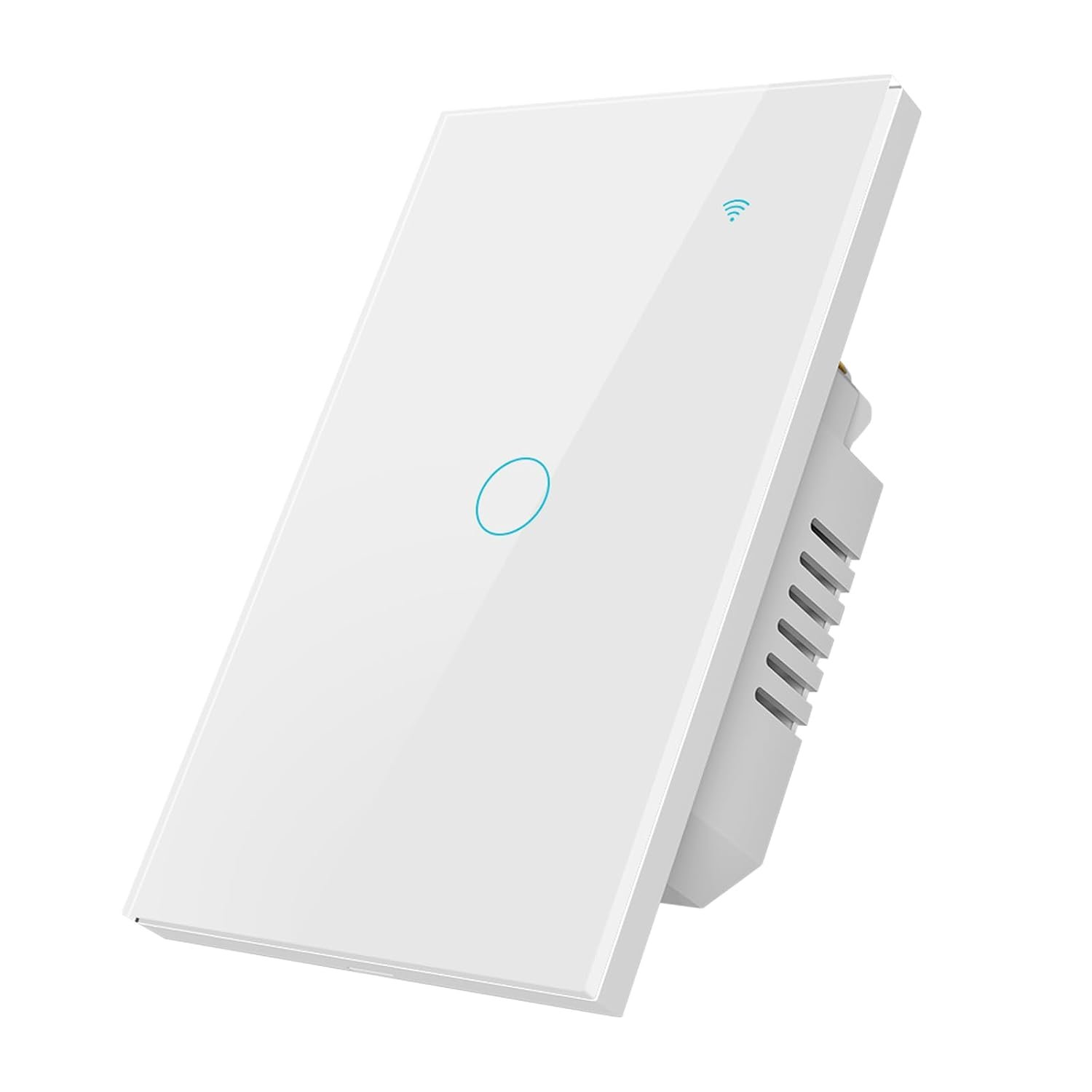 Smart Switch for Light 1 Gang, 2.4GHz Wi-Fi Switch Compatible with Alexa and Google Home,Voice Control, Remote Control, Timer & Schedule UL Certified, No Hub Required
