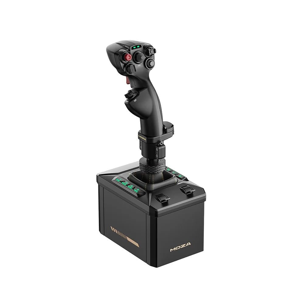 MOZA AB6 Flight Simulator bundle Flight Control System Flight Stick and Force Feedback flight base for PC
