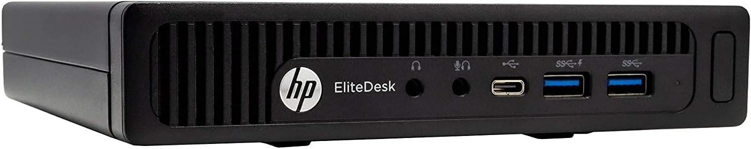 HP EliteDesk 800 G2 Desktop Mini PC, Intel Core i5 6500T 2.5Ghz, 16GB DDR4 RAM, 500GB Hard Drive, USB Type C, Windows 11 Pro (Renewed)