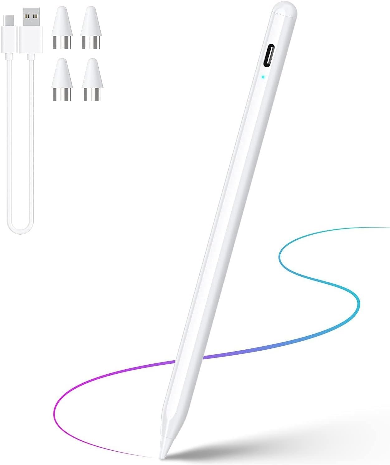 Stylus Pen for Touchscreen, Compatible for Android & iOS Phones/Tablet, Fast Charge Universal Stylus Pen for i-Phone, i-Pad, Tab A9+, High Sensitivity & Precision Stylist Pencil for Writing/Drawing