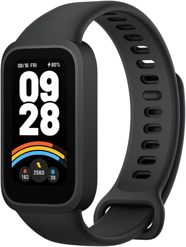 XIAOMI Smart Band Active Global Version 1.47” Display 18-Day Battery Life Modes All-Day Health and Fitness Monitoring 5ATM (9 Active Black)