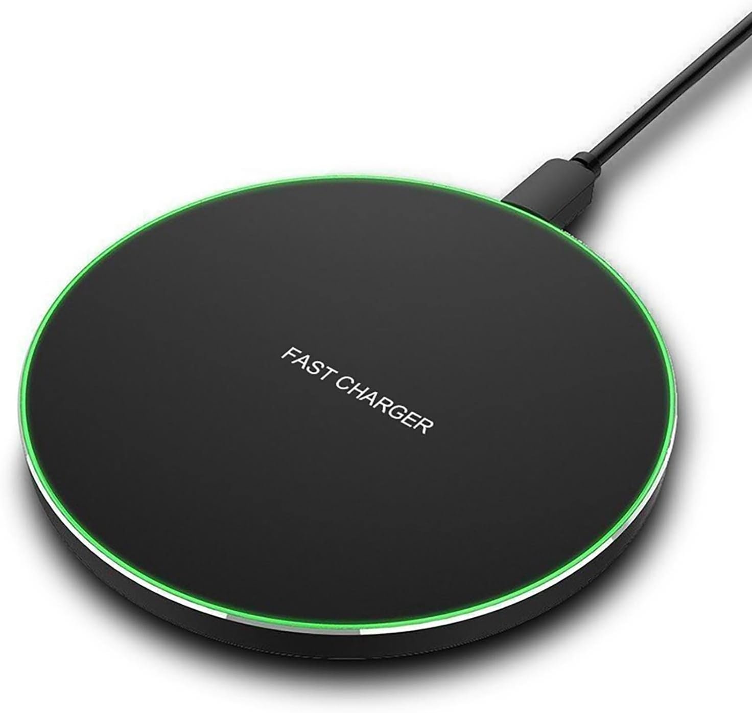Fast Wireless Charger,20W Max Wireless Charging Induction Pad,Black | Metal Frame Ultra Slim Design,[20W SUPER Fast Charging] Compatible with iPhone 17-11/Airpods,Samsung Galaxy/Buds,LG/Pixel