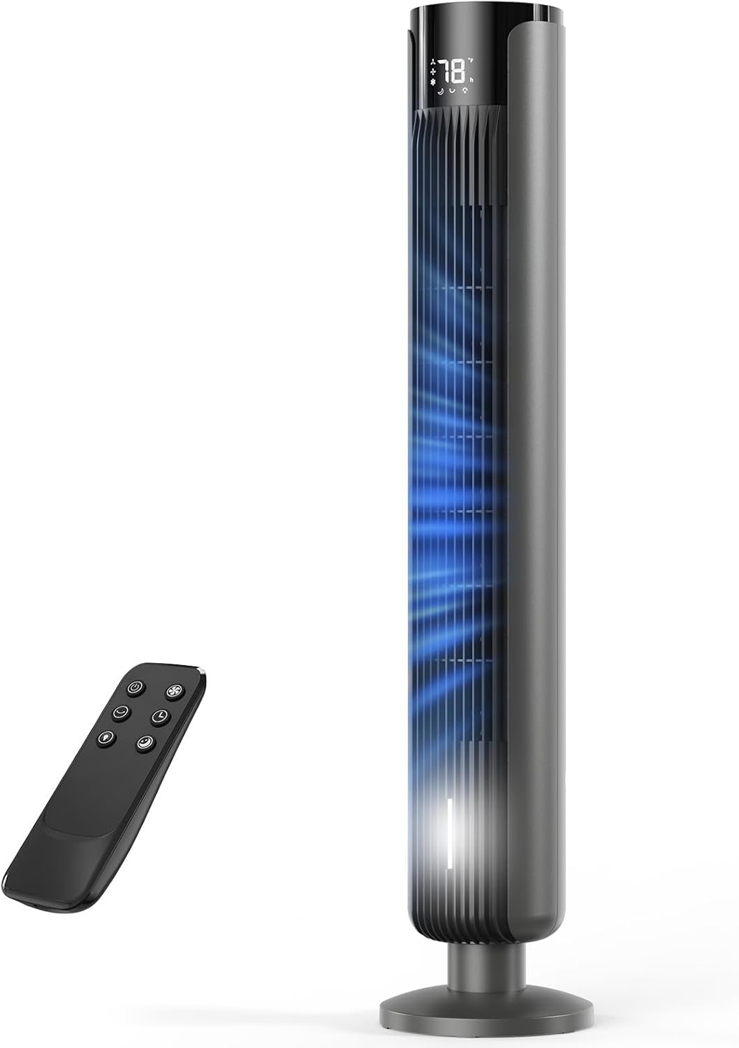 2026 Upgraded Tower Fan for Bedroom – 36 inch 3 Speeds Ultra Quiet Standing Fan with Remote,70° Oscillation,12H Timer with Led Display,Sleep Mode & Night Light,Bladeless Fan for Indoors Home Office