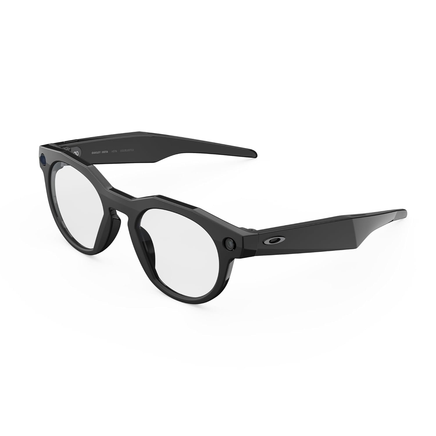 Meta Oakley HSTN, Black | Smart AI Glasses for Men, Women — Camera, Audio, Video Recording — Clear Lenses