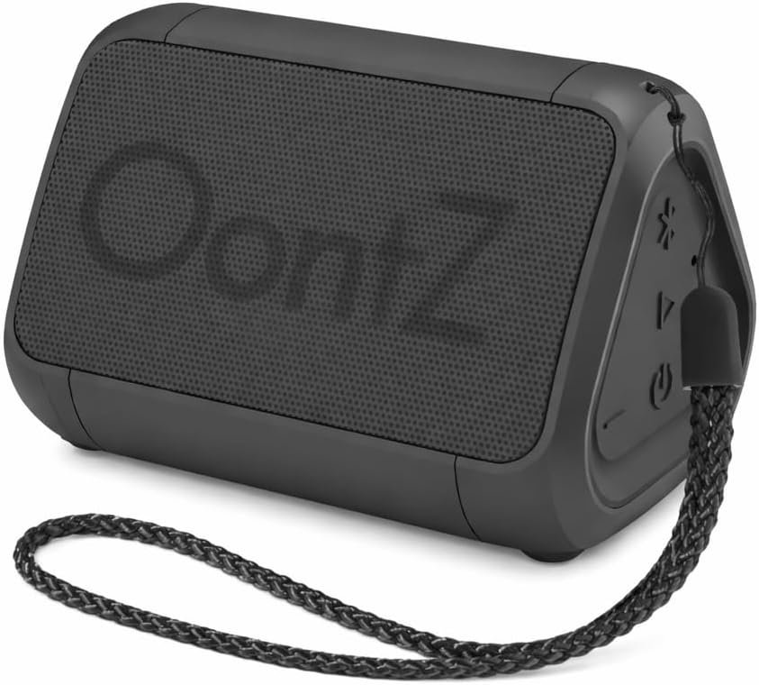 OontZ Angle Solo Portable Bluetooth Speaker – Ultra Portable, 14 Hours of Playtime, 100ft Wireless Range, Waterproof, Budget-Friendly Speaker for Travel, Outdoor or Home, Great Gift (Black)