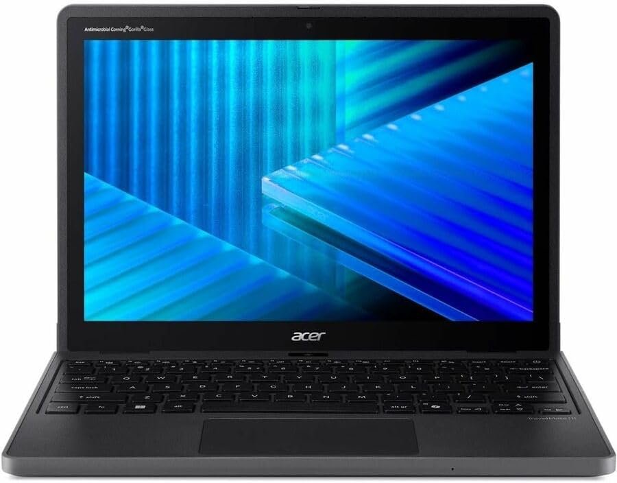 Acer TravelMate B3 Spin 12 TMB312R-31 TMB312R-31-C45D 12.2″ Touchscreen Convertible 2 in 1 Notebook – WUXGA – 60 Hz – Intel N-Series N150-4 GB – 128 GB Flash Memory – English Keyboard – Black