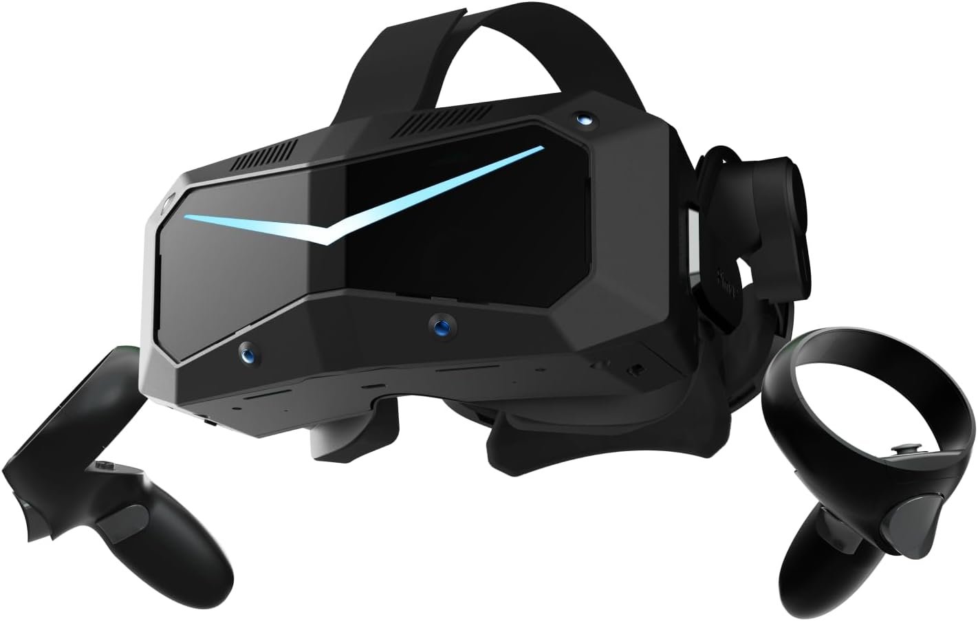 Pimax Crystal Super VR Headset, 3840×3840 per Eye, Ultrawide, 140° FOV, Eye- Tracking, Ultra-Sharp for Flight & Racing Simulators & Gaming, DP Connection with PC