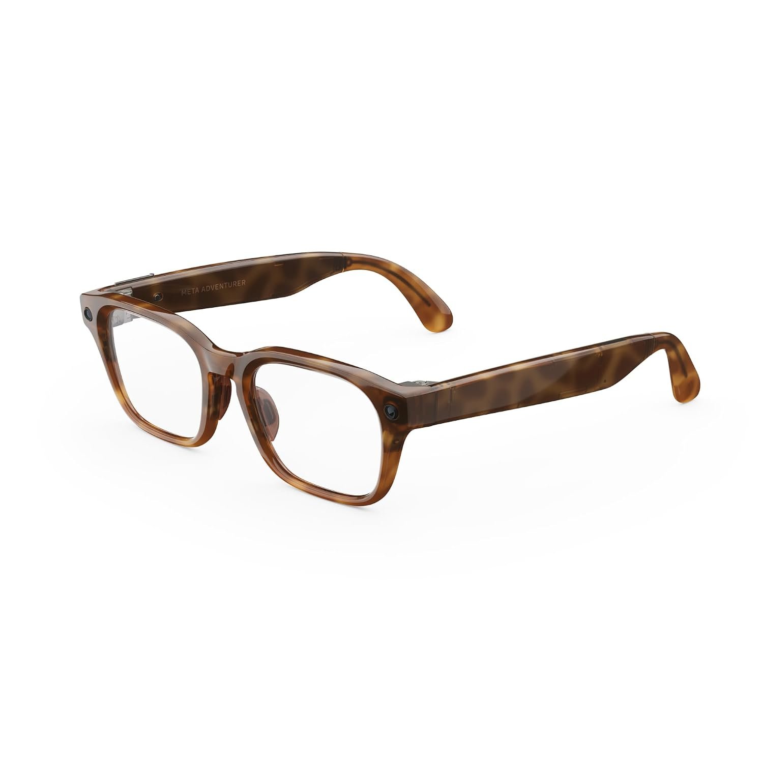 Meta Adventurer Classic Tortoise | Smart AI glasses for Women, Men AI, 12MP Camera, Live Translate — 3K HD Resolution — 8+ Hour Battery — Range of Sizes — Clear Lenses