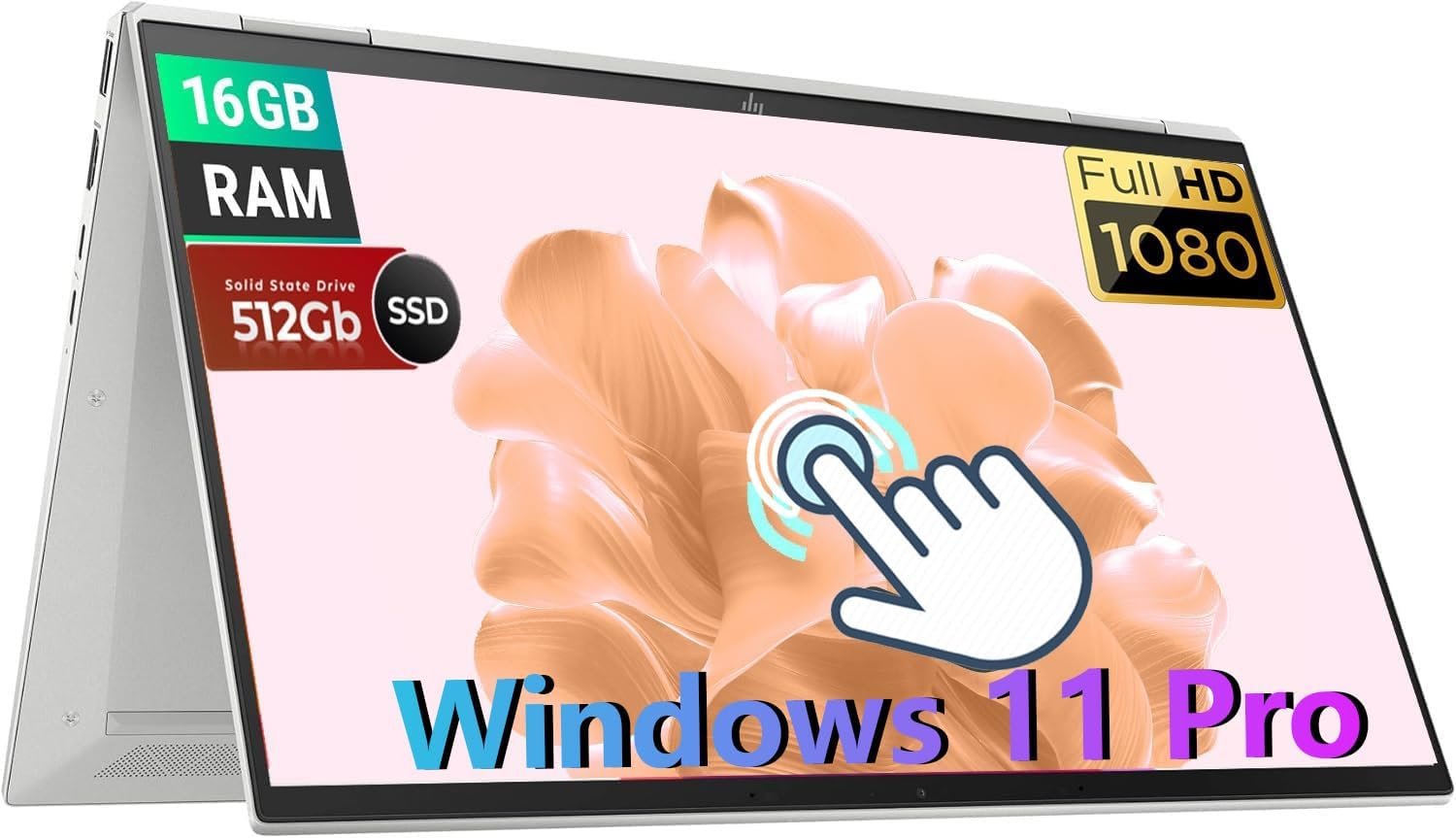 HP EliteBook X360 1040 G8 2-in-1 Laptop, i7 Touchscreen Laptop (Renewed) | Windows 11 Pro, 14″ FHD(1920×1080) Touchscreen, Intel Core i7-1165G7, 16GB RAM, 512GB SSD, Backlit Keyboard, CAM