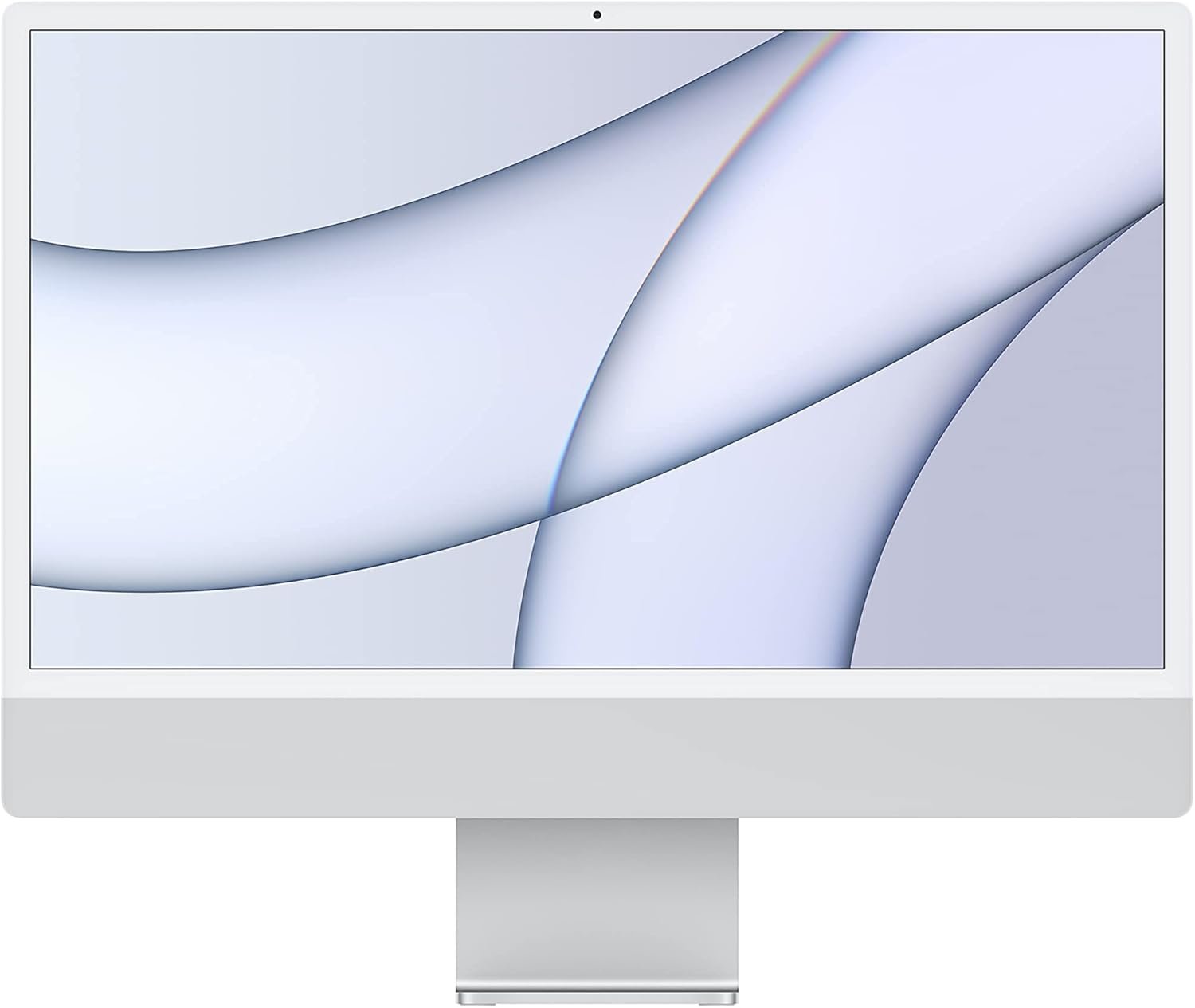 Apple 2021 iMac with Apple M1 Chip with 8‐core CPU, 24-inch, 8GB RAM, 256GB SSD Storage – Silver (Renewed)