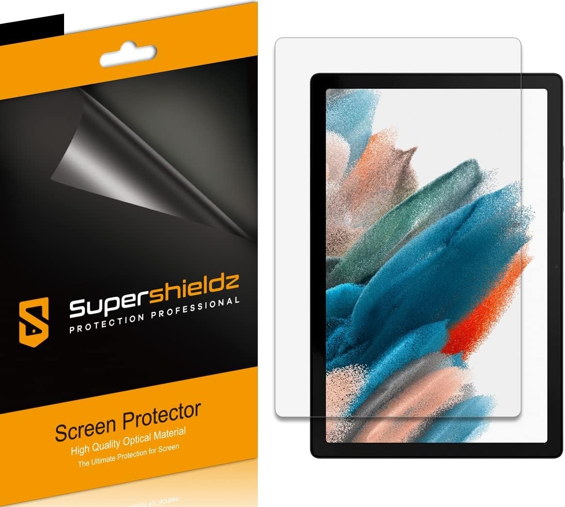 Supershieldz (3 Pack) Designed for Samsung Galaxy Tab A8 10.5 inch Screen Protector, High Definition Clear Shield (PET)