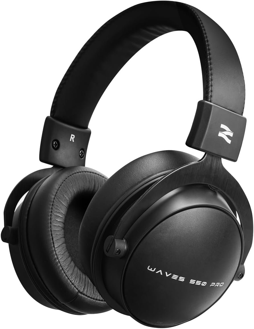 talomen Studio Monitor Headphones for Recording, Wired Over Ear Studio Headphones with Detachable Boom Microphone, Professional Monitoring Headset for Podcast, Broadcast, Streaming & Audio Mixing