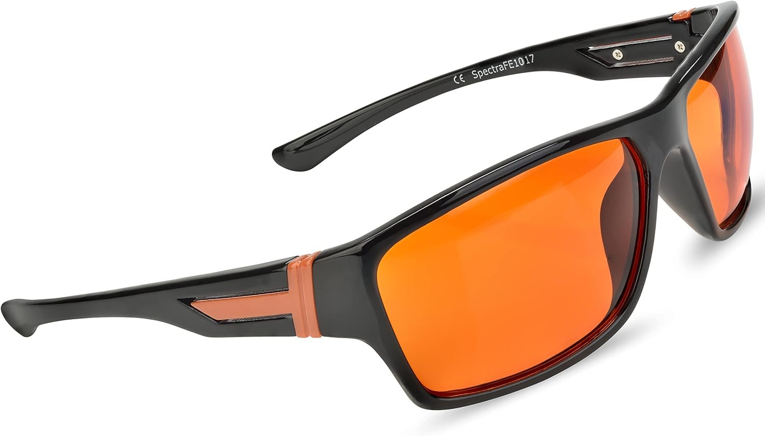 Spectra479 – 99.9% Blue Light Blocking Amber Glasses for Sleep – Medium Adult Size Nighttime Eye Wear – Special Orange Tinted Glasses Help You Sleep & Relax Your Eyes