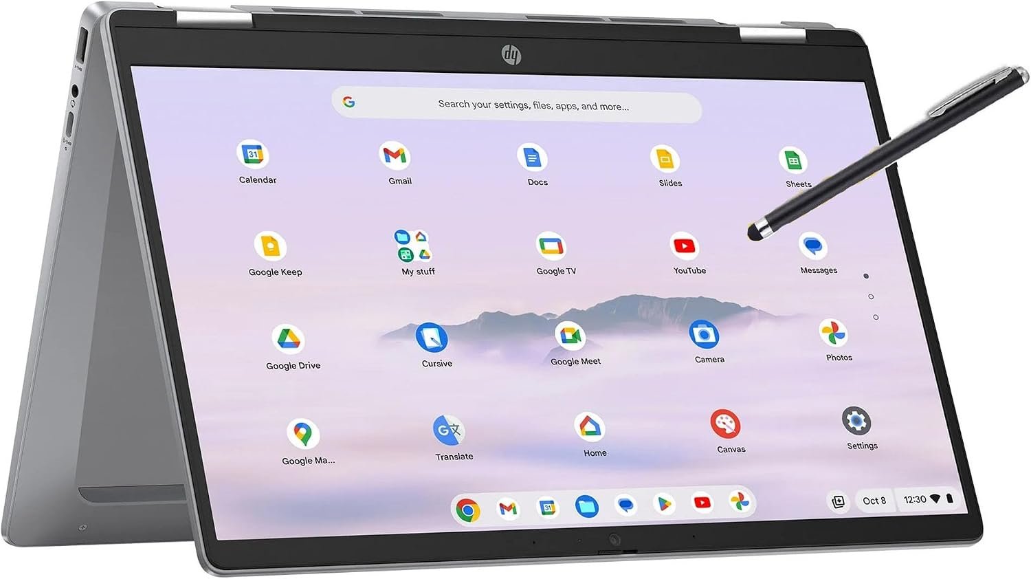 HP 14b x360 Touch Chromebook Plus 14in FHD Intel i3 8GB RAM 128GB (Renewed)