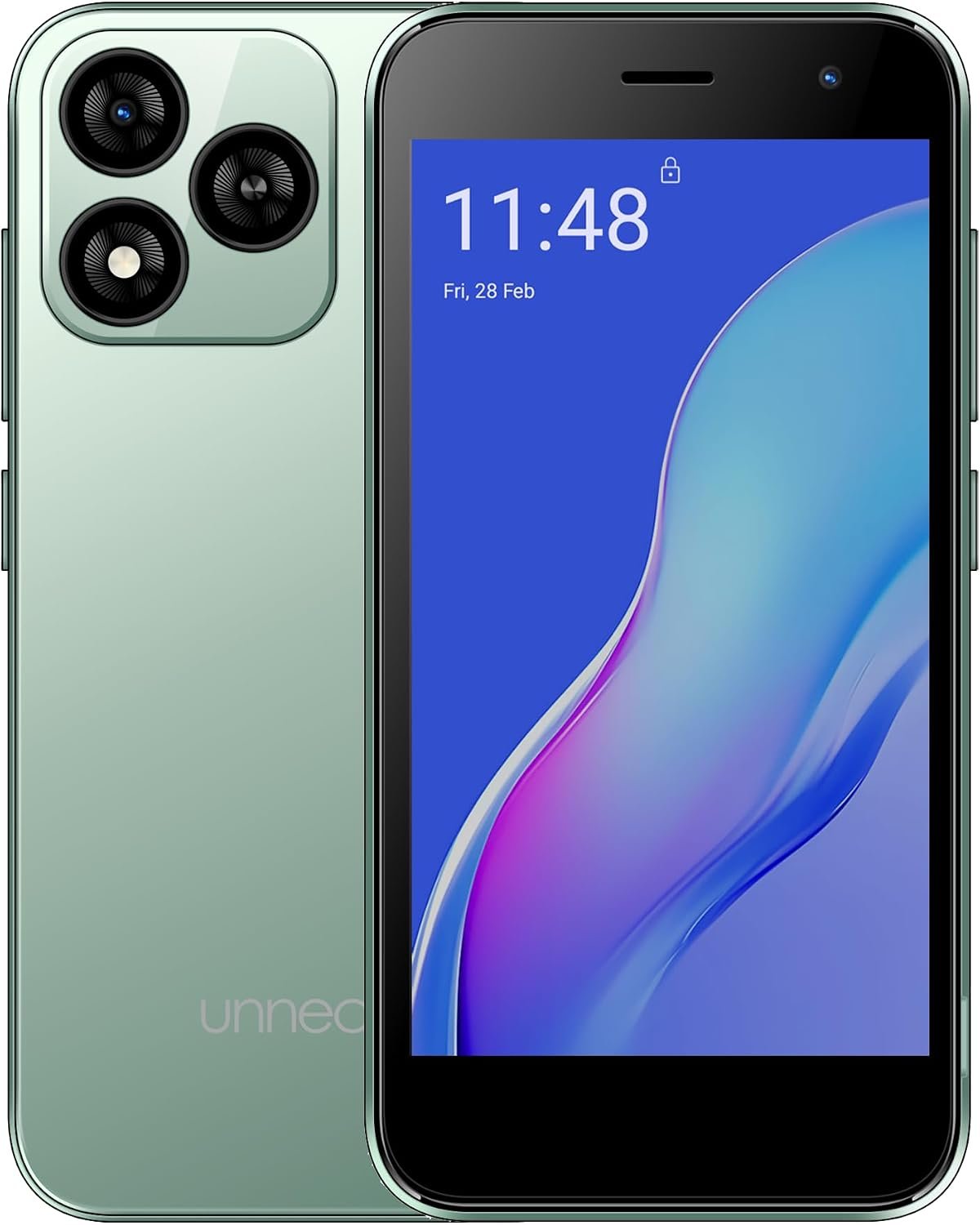 Bolt One, Unlocked Android Phone, 2025, US Warranty, 32GB (Green) | Dual SIM, Smartphone, Android 14 (Go), 2000mAh, 5.0″ Display, 1.3GHz Quad Core, 4GB RAM, 5MP Camera, with Case