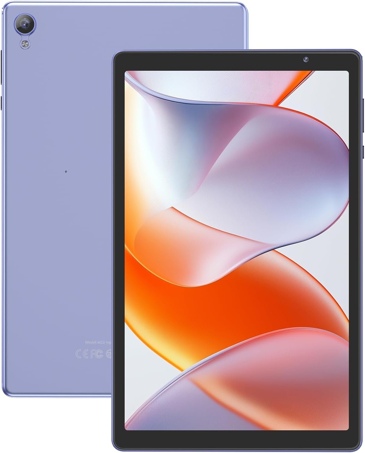 Tablet Android 10 inch, 32GB+1TB Expandable,HD IPS Screen | 6000mAh Battery, Dual Camera, WiFi 6, Type-C (Purple)