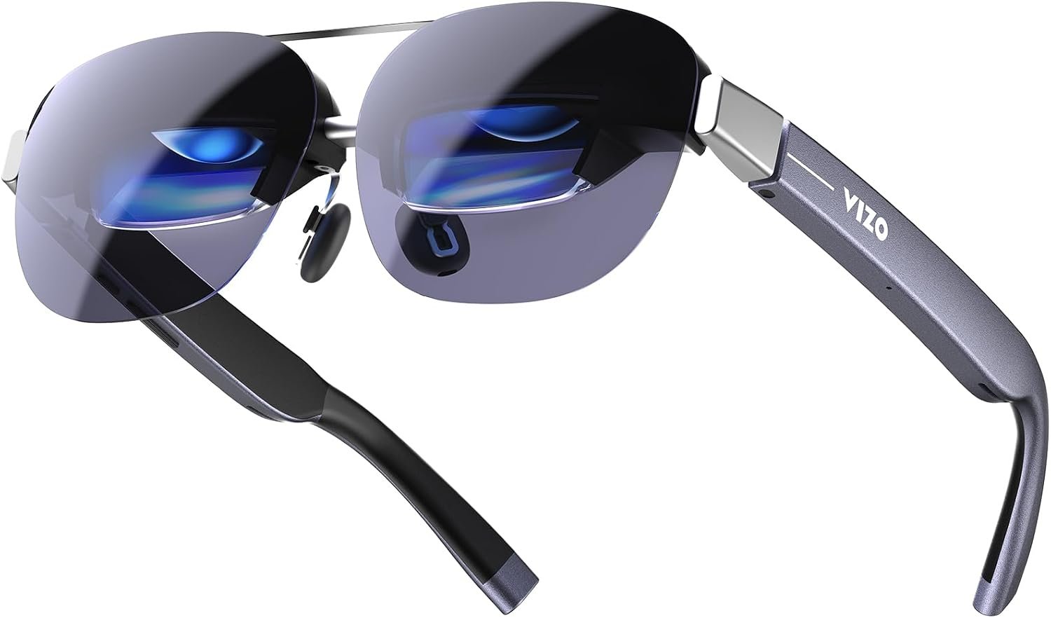 TOZO VIZO Z1 Pro AR Glasses 160″ Virtual Screen, 1800 Nits 120Hz Micro-OLED | 2D 3D Switch, Dual Stereo Speakers, USB-C Plug, Detachable Frame, Lightest Portable Wearable Display for iPhone & Android