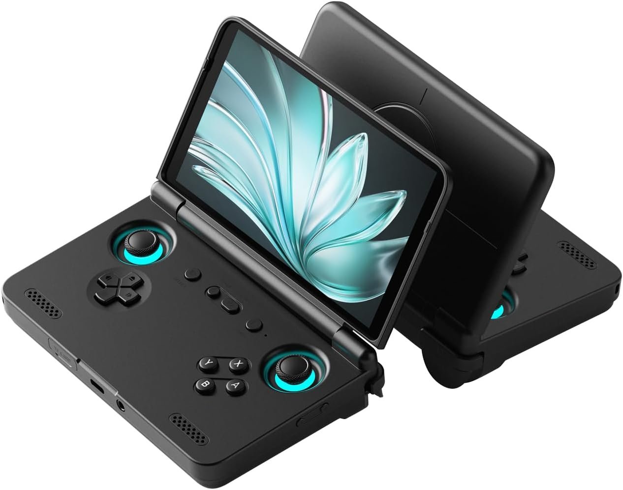 Retroid Pocket Flip 2 Retro Game Console, 5.5″ AMOLED 1080P Display, Hall Effect Sticks, 5000mAh Battery, Portable Android Handheld (Black)