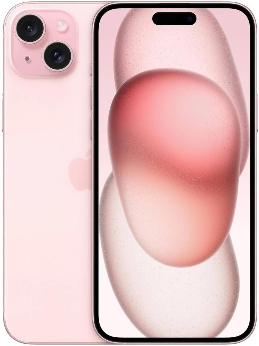 Apple iPhone 15 Plus, 128GB, Pink – Unlocked (Renewed Premium)