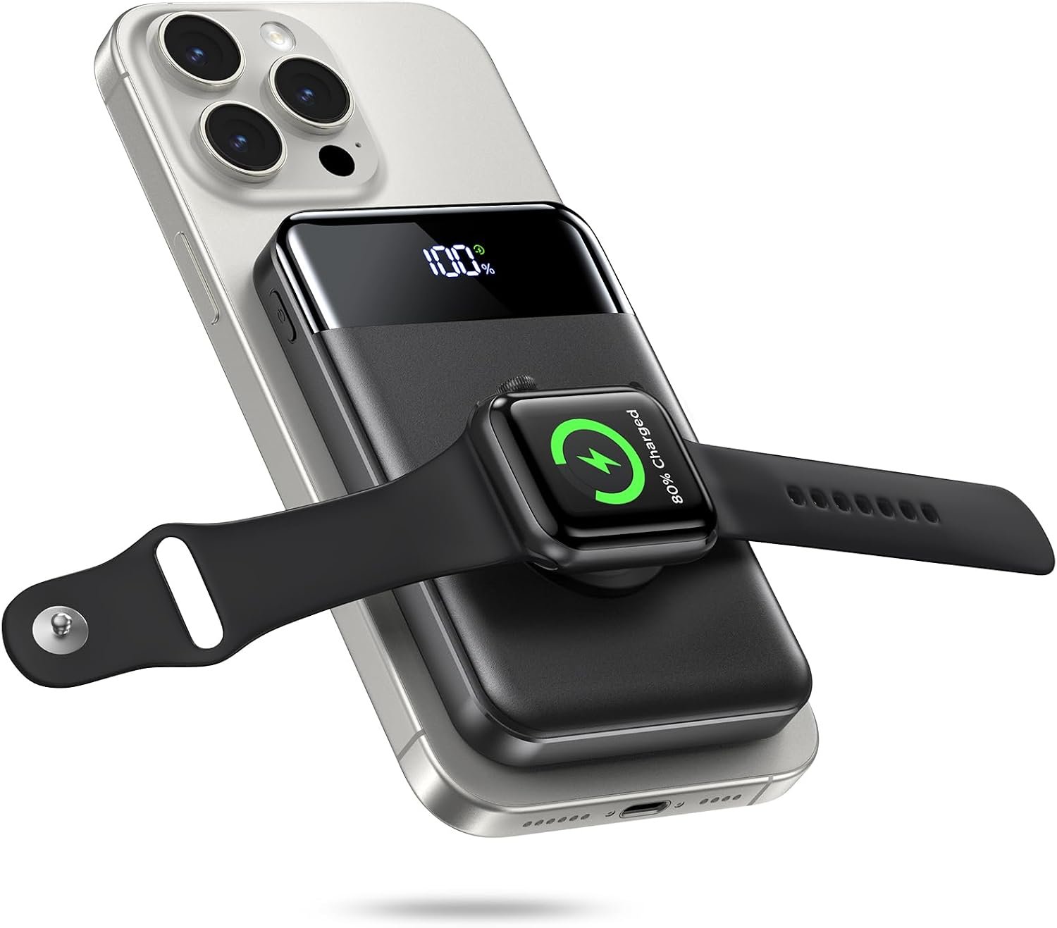 for Magsafe Portable Charger, 10000mAh 22.5W Power Bank for iPhone 17/16/15/14/13/12, Travel Essentials USB-C Wireless Magnetic Battery Pack Fast Charging for Apple Watch Ultra/11/10/9/8/7/6/SE