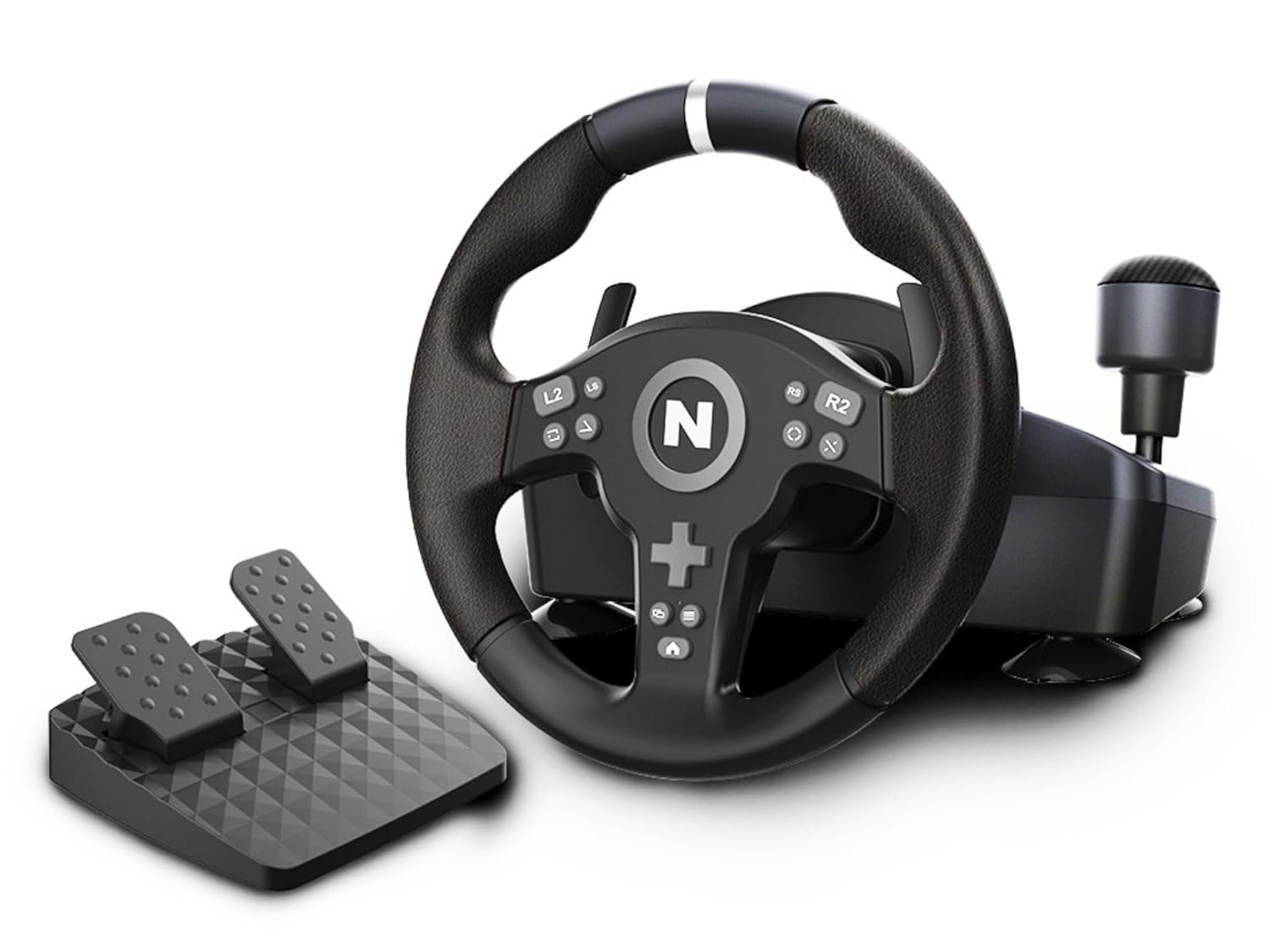 Nitho Drive Pro V200 PC Gaming Racing Wheel with Pedals and Shifter, Steering Wheel Compatible with PC, PS4, Switch 2/Switch, Xbox Series X|S and Xbox One, 270° Car Driving Simulator with Vibration
