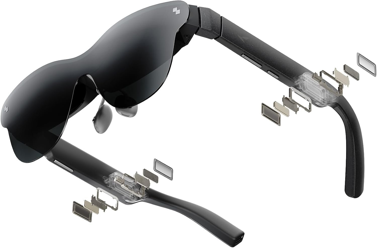 RayNeo Air 4 Pro AR/XR Glasses – 201″ HDR10 Video Display, Vision 4000 Chip, Audio by Bang & Olufsen, 3D Movies & Gaming Smart Glasses for iPhone 17,16,15/Android/Switch 2/Mac/PS4/5