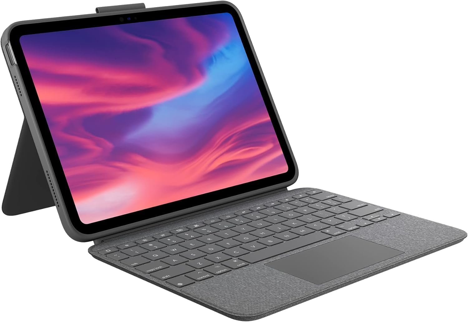 Logitech Combo Touch Detachable iPad Keyboard Case, Oxford Gray (Renewed)