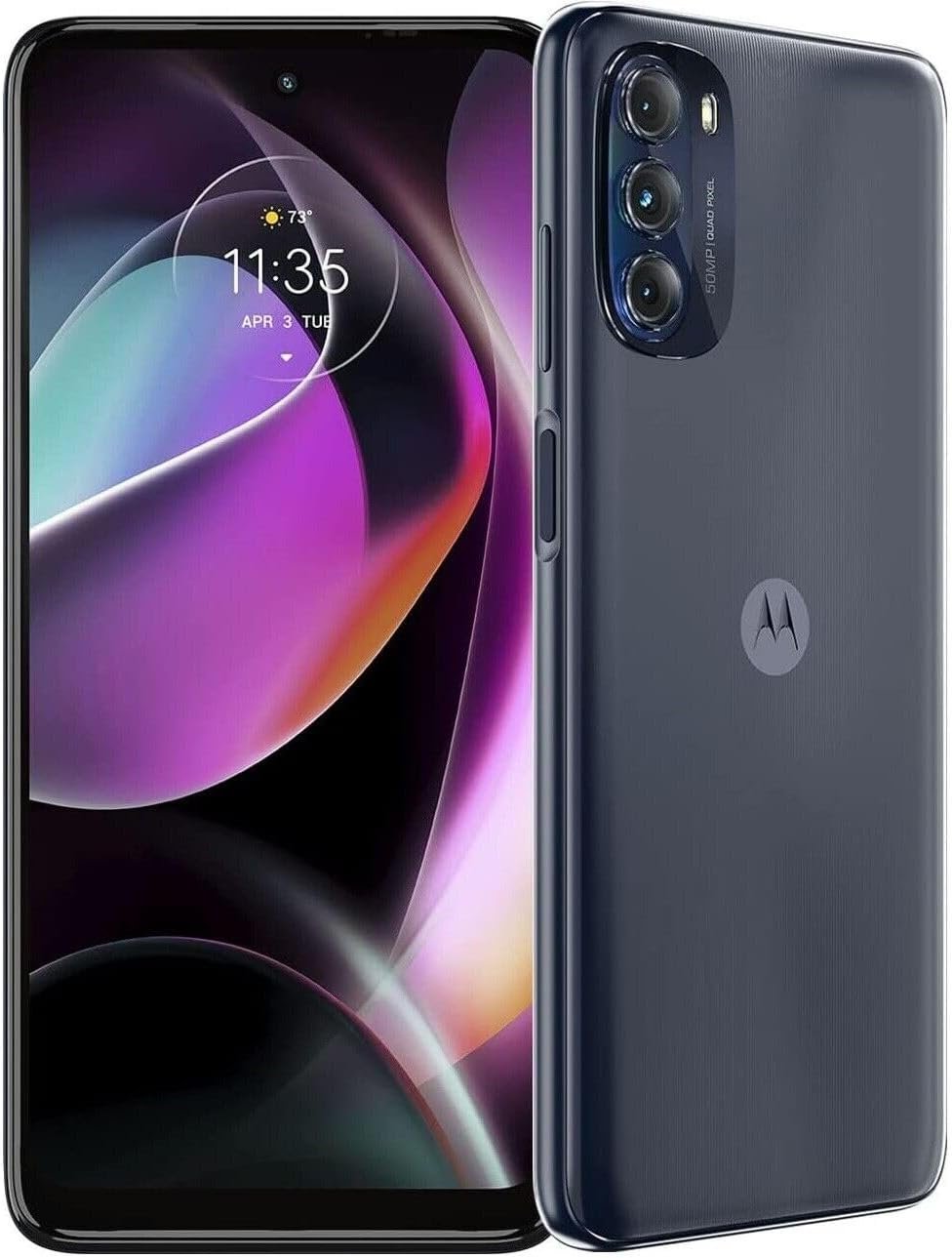 Motorola Moto G 5G 2022, 64GB + 4GB RAM, Moonlight Gray – Unlocked (GSM Only) (Renewed)