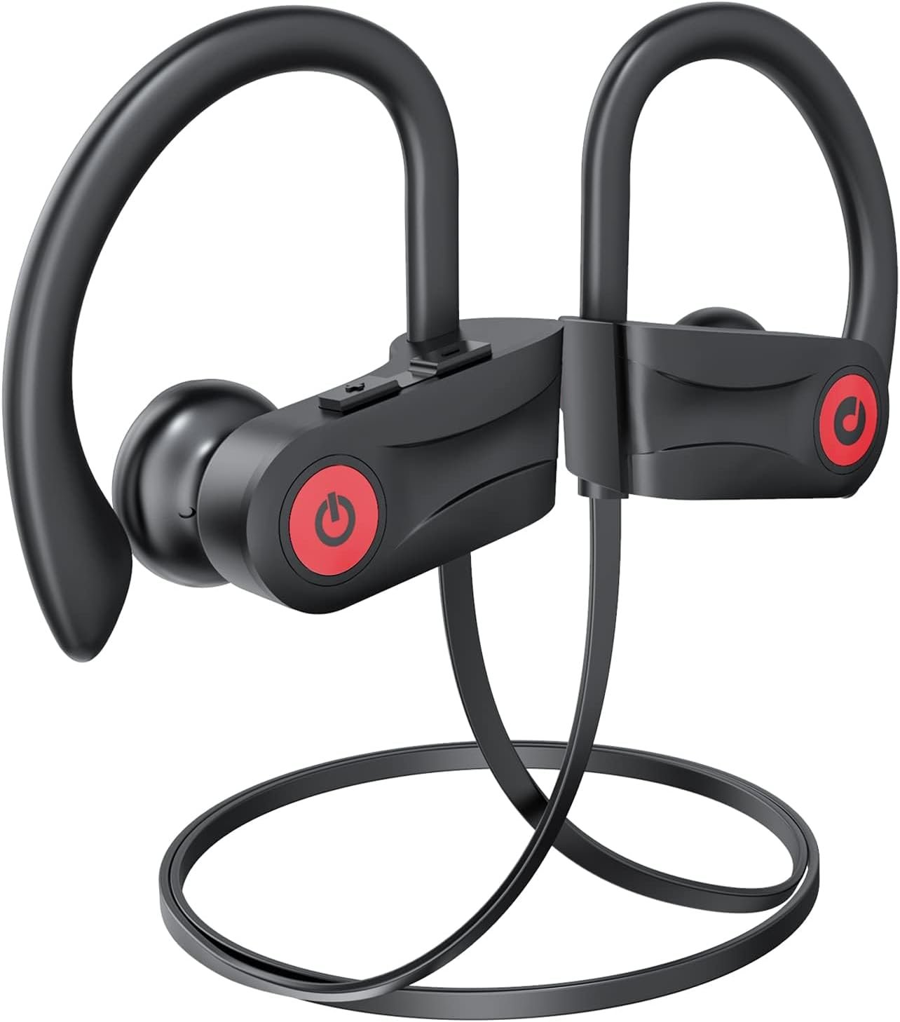 Boean Bluetooth Headphones, Wireless Headphones with AI Music Generation | 16 Hours Playtime Wireless Earbuds with Bluetooth 5.3 HD Stereo Sound, IPX7 Waterproof Running Headphones for Workout Sports