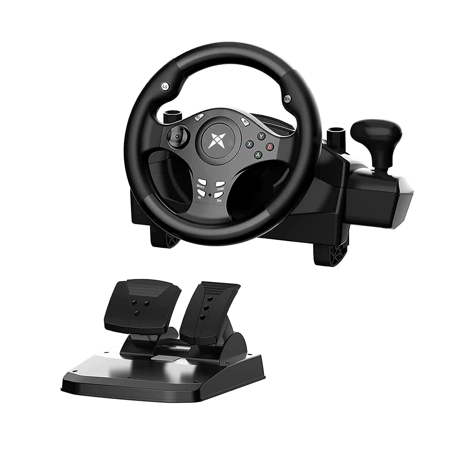 DOYO Gaming Steering Wheel with Pedals for PC, Xbox One, Xbox Series X | 270° Car Driving Simulator with Dual Motor Vibration Feedback, Sim Racing Wheel for PC/PS4/PS3/Xbox Series S/Switch/Android
