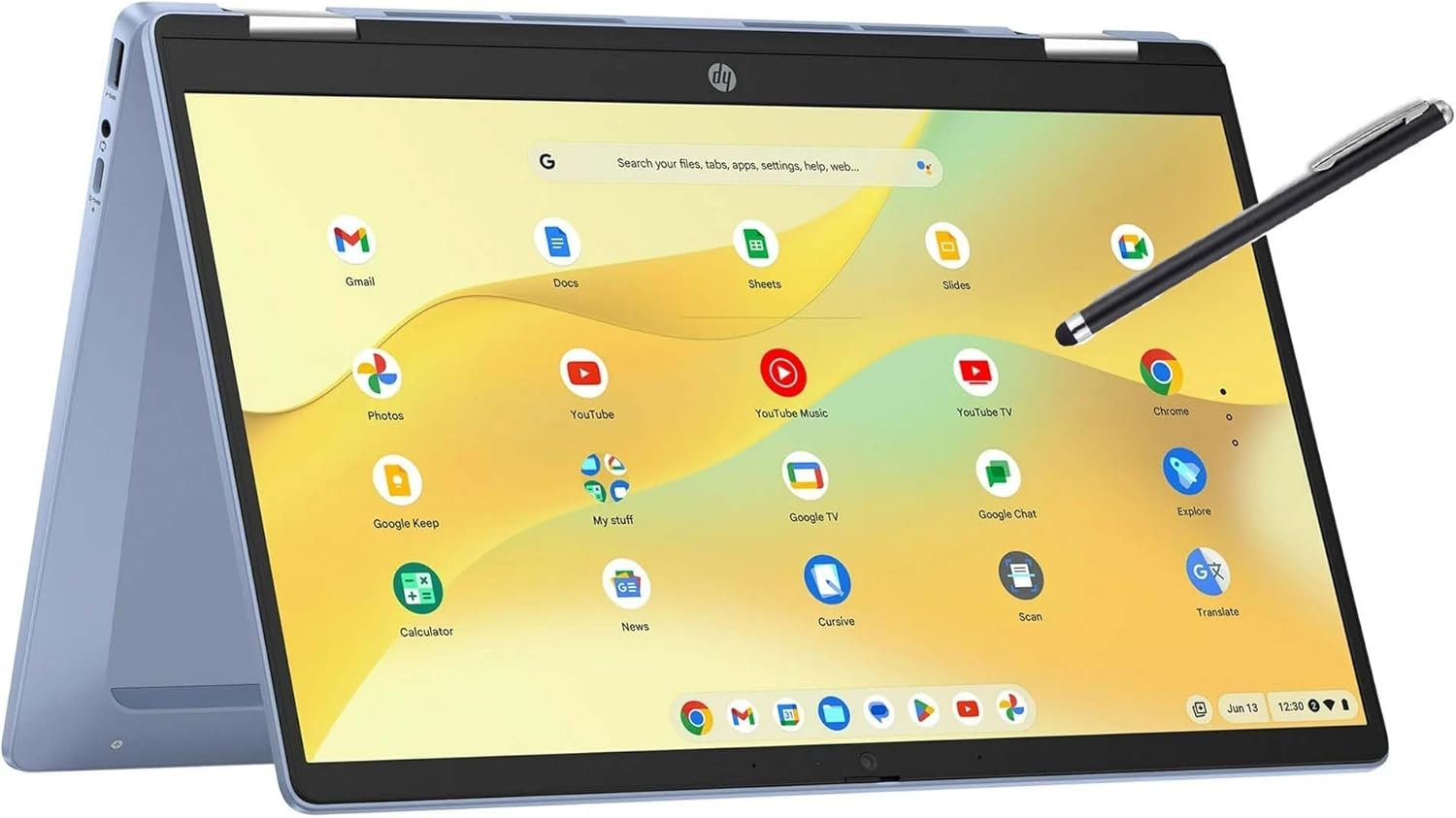 HP 14 2-in-1 Chromebook 14in FHD Intel CPU 4GB 64GB Storage (14b-Renewed)