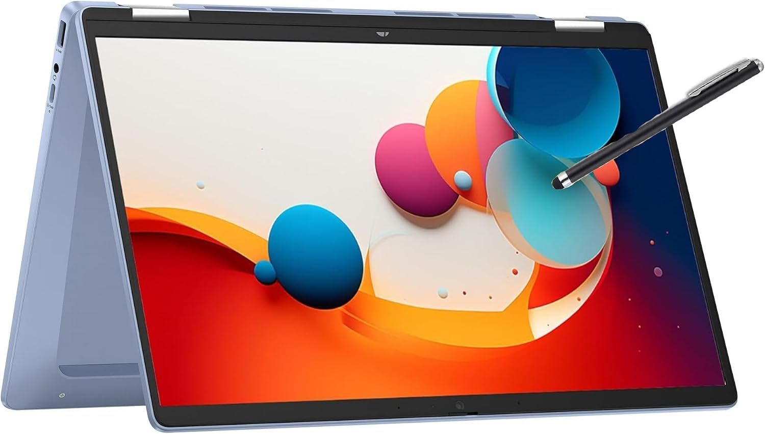 HP 2025 Convertible 2-in-1 Chromebook 14″ Touch FHD Intel 4-Core up to 3.40GHz 4GB Ram 64GB Storage 4K Graphics Super-Fast WiFi Chrome OS Pen (Blue)