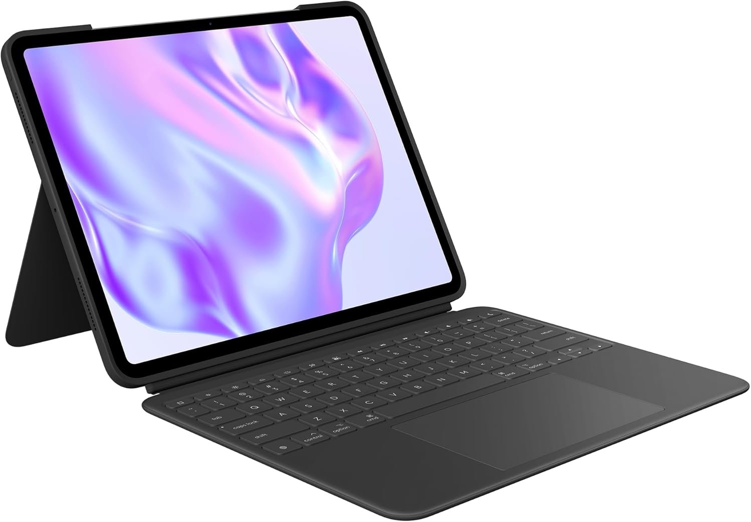 Logitech Combo Touch iPad Pro 13 Inch M4 & M5 Keyboard – Midnight Black | Detachable backlit keyboard, adjustable kickstand, comfortable typing, multi-use modes, 2024 and 2025 compatibility