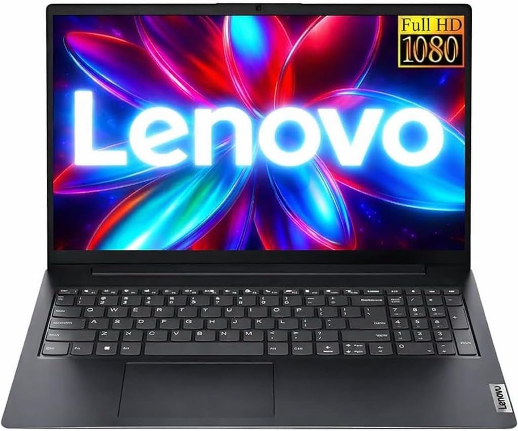 Lenovo 2026 Business Laptop with MS 365 for The Web, Intel Powerful Processor, 8GB DDR5, 628GB PCIE (500GB External), 15.6″ FHD Display, Dolby Audio, RJ-45, 10-Hour Battery Life, Windows 11 Pro