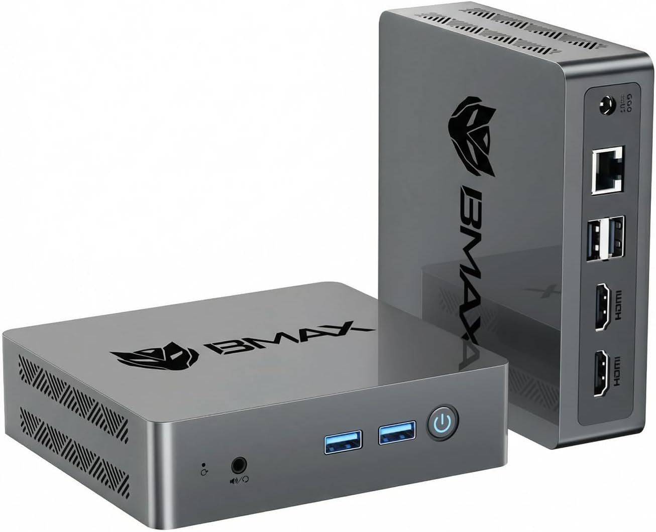 Bmax Mini PC Computer, Intel N4500 Processor(Turbo 2.8GHz) 8GB RAM 256GB M.2 SSD Mini Desktop Computer with VESA Mount for Office Home Business HTPC Proxmox, Dual 4K Display, WiFi 5, Win11 Pro B3 Pro