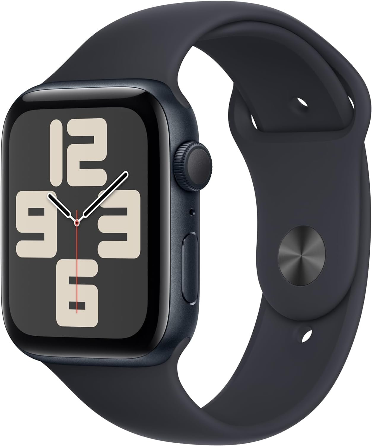 Apple Watch SE (2nd Gen) (GPS, 44mm) – Midnight Aluminum Case with Midnight Sport Band, M/L (Renewed)