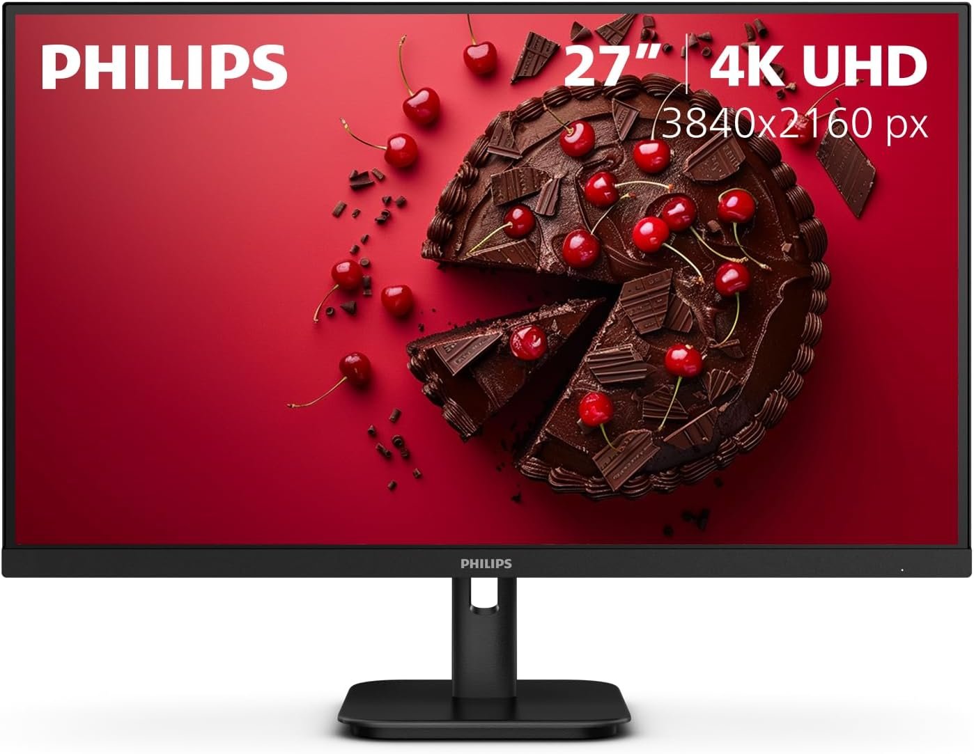 Philips 27″ Computer Monitor 4K UHD IPS HDR Built-in Speakers, 27E1N1800A | 3840×2160 LED Monitor, HDMI 2.0, DisplayPort 1.4, VESA, HDR10, LowBlue, Flicker-Free, 4yr Advance Replacement Warranty