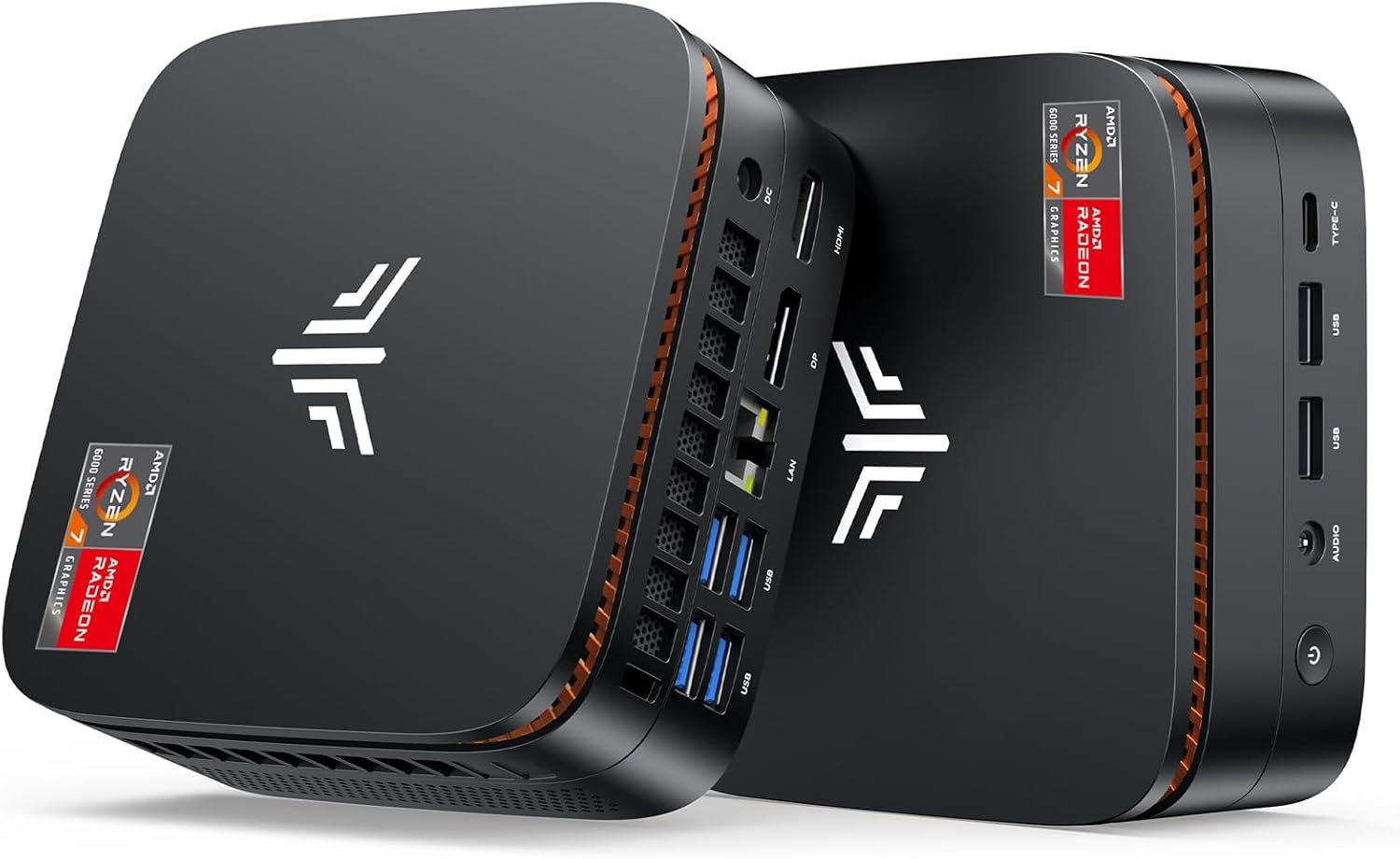 KAMRUI E3B Mini Gaming PC, Win 11-Pro Mini PC AMD R7 7730U (Max 4.5GHz) | Beat Ryzen 7 5825U (8C/16T) , Mini Computers 16GB RAM 512GB SSD, WiFi 6, BT5.2, Triple Display 4K@60Hz for Office Home