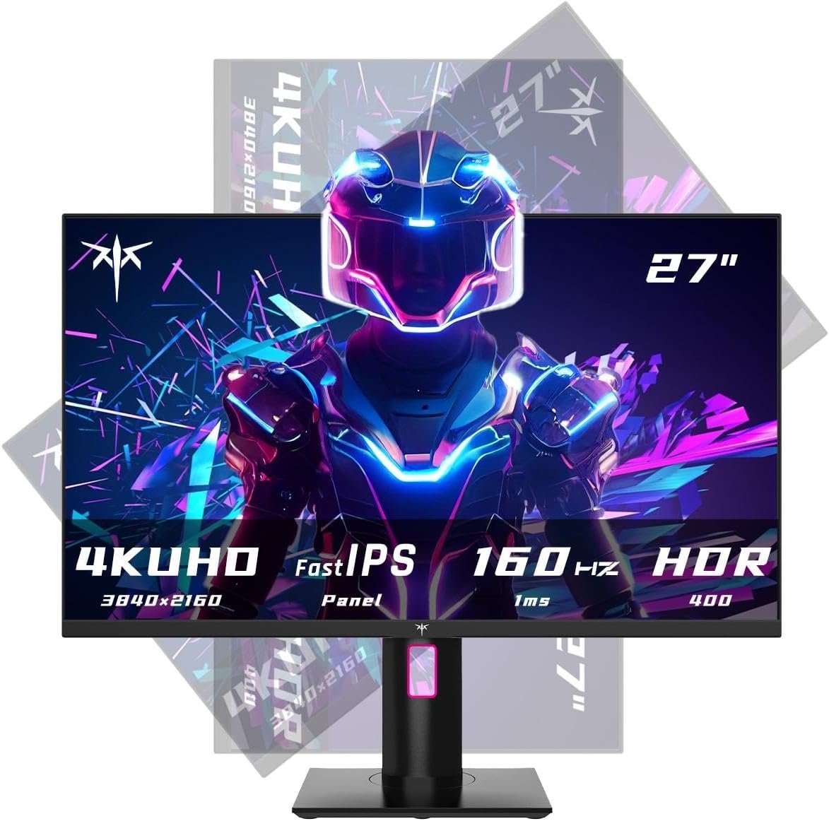 KTC 27 Inch 4K 160Hz Gaming Monitor, UHD Fast IPS, H27P22S | Adaptive Sync, 1MS, HDR400, Tilt/Height/Pivot Adjustable, 132% sRGB, HDMI, VESA