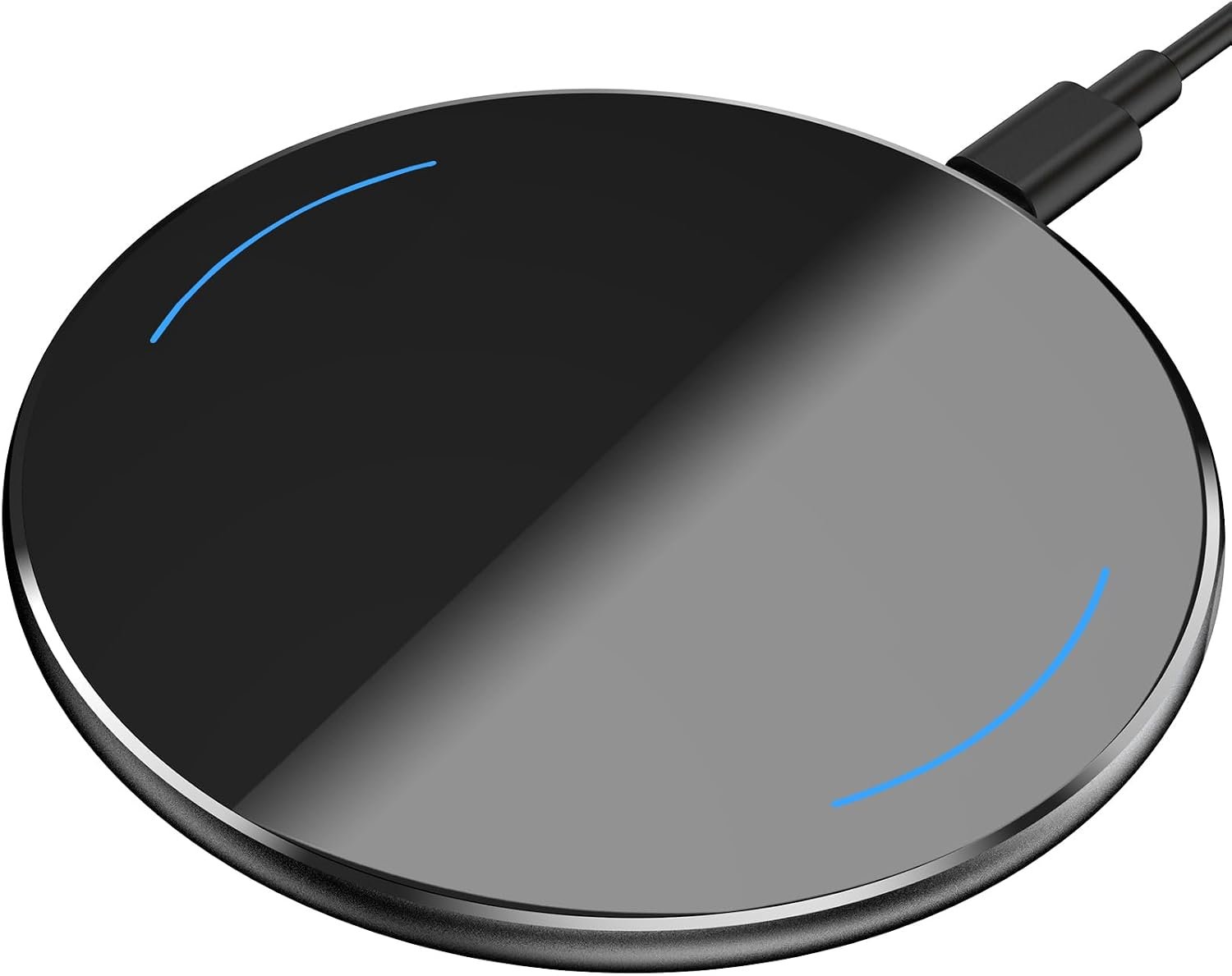 TOZO W1 Max 15W Fast Wireless Charging, Anti-Slip, Sleep-Friendly | Aircraft-Aluminum Portable Wireless Charger Pad Compatible with iPhone 14/15/16/17 & Samsung S23/S24/S25 for Home Office