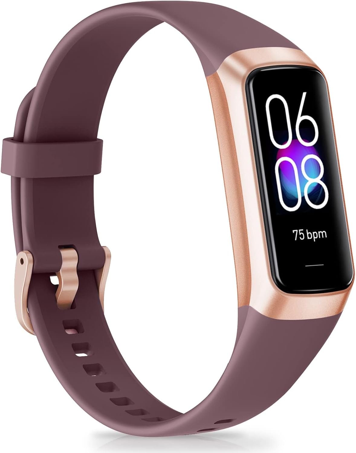 Fitness Tracker, Step Counter with 24/7 Heart Rate Blood Pressure Sleep Monitor, 1.10″ AMOLED Touch Screen Calorie Counter Pedometer Watch