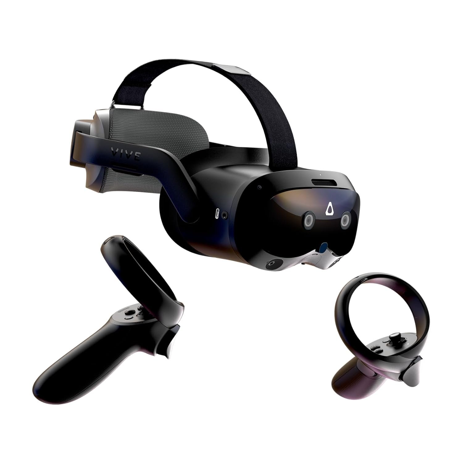 HTC Vive Focus Vision — Mixed Reality and PC VR Headset + Controllers — Consumer Edition | Standalone Plus Pc VR, 2448×2448 per Eye, 120 Degree FOV, 12GB RAM, Hot-Swap Battery, Eye and Hand Tracking