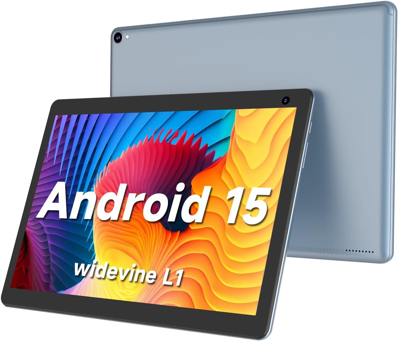 COOPERS Tablet 10 inch, Android 15 Tablet, 32GB ROM 1TB Expand Computer Tablets, Quad Core Processor 6000mAh Battery, 1280×800 IPS Touch Screen, 2+8MP Dual HD Camera, Bluetooth WiFi Tablets PC