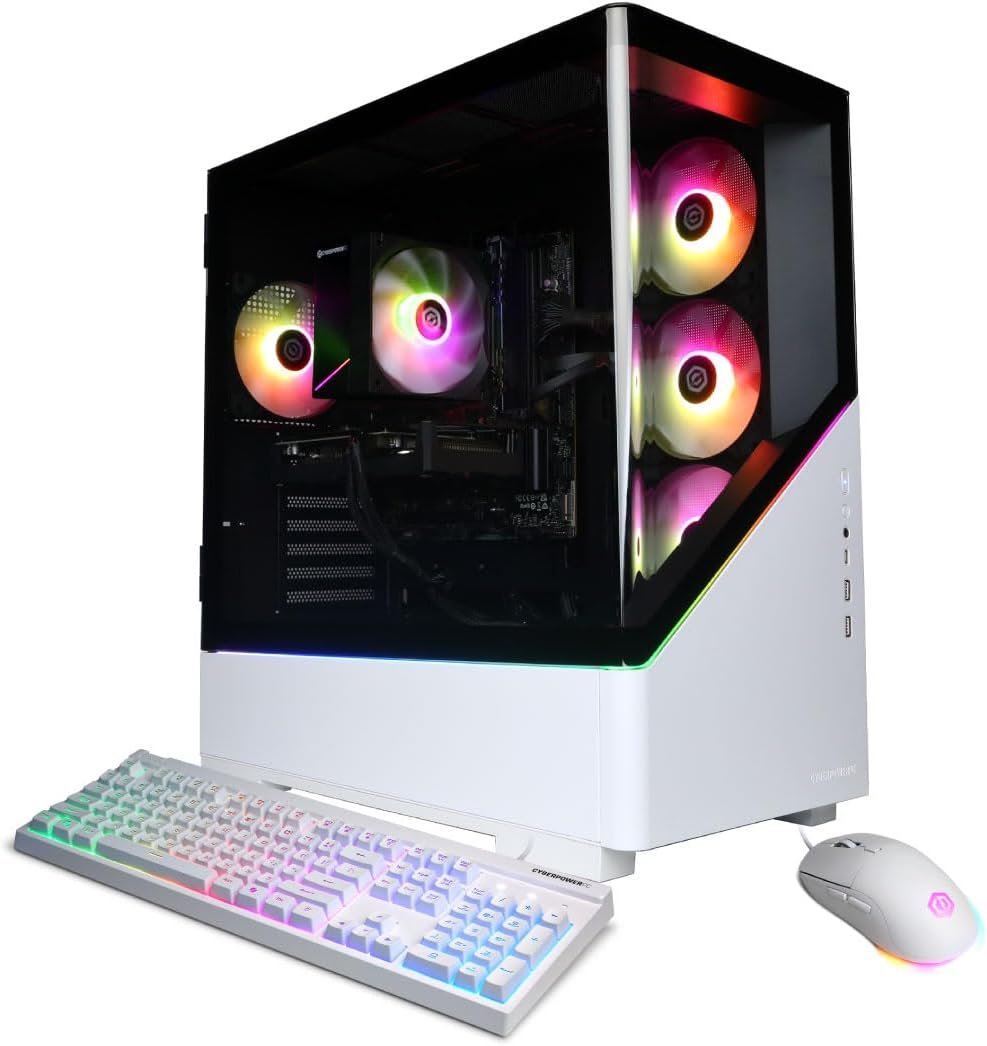 CyberPowerPC Gaming PC, Intel Core i7-14700F, GeForce RTX 5060 Ti 8GB | Gamer Xtreme, 16GB DDR5, 1TB PCIe 4.0 SSD, WiFi Ready & Windows 11 Home (GXiVR8040A19)