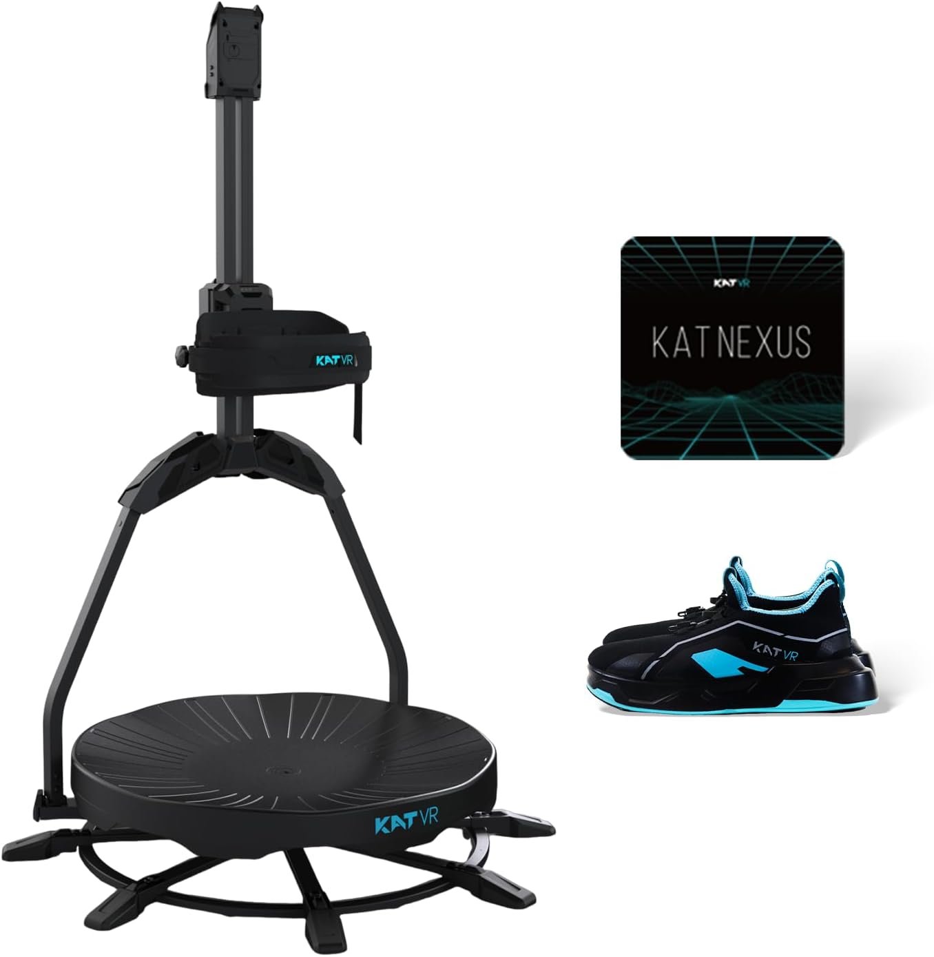 KAT Walk C2 VR Series | 360° Omnidirectional Walking Pad & Accessories for Immersive VR Gaming & Fitness | Compatible with SteamVR, Quest, Oculus | Core | US Size 9.5