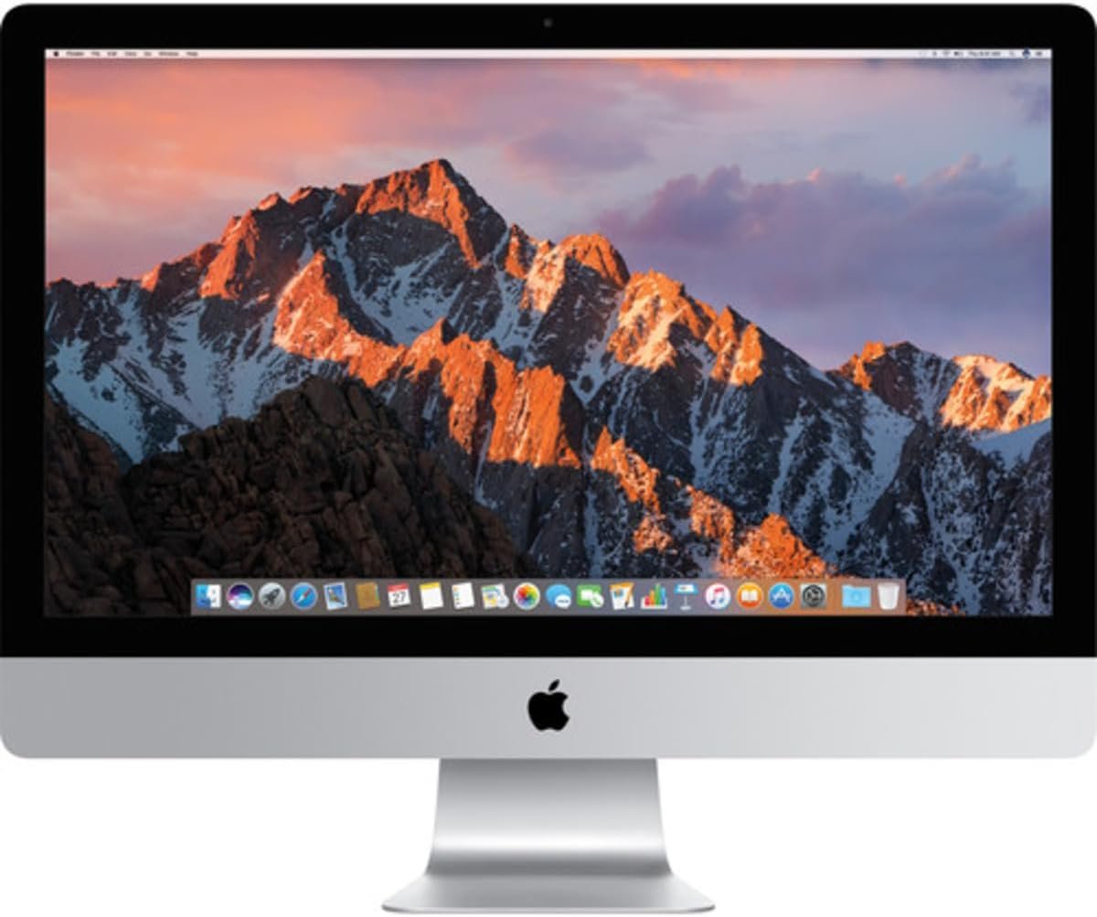 Apple MNED2LL/A 27-inch iMac Retina 5K Display, 3.8GHz Intel Core i5 Quad Core, 8GB RAM, 2TB Fusion Drive, Silver (Renewed)