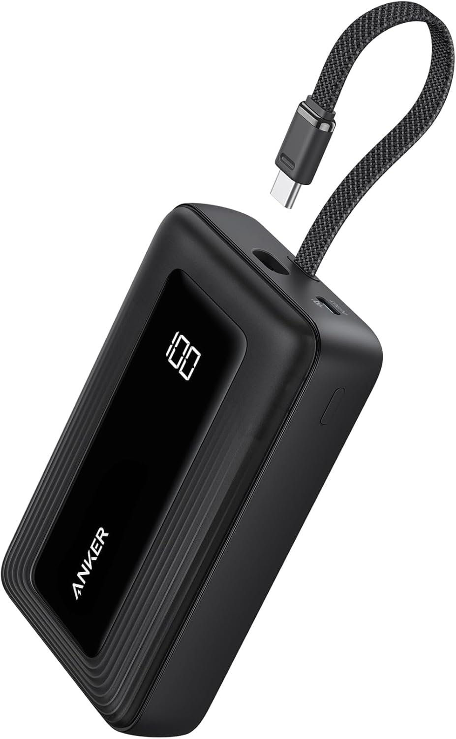Anker Zolo Power Bank (2025 Upgraded Version), 20,000mAh 30W High-Speed Portable Charger with Built-in USB-C Cable, Battery Pack for iPhone 17/16 / 15 Series, Galaxy, and More